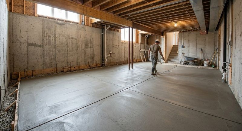 Basement Concrete Installation in Deland, FL