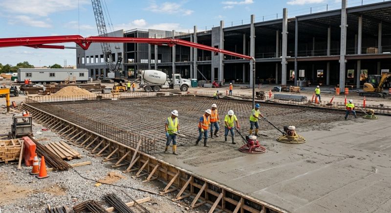 Commercial Slab Installation in Geneva, FL
